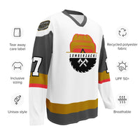 Lumberjacks Away Hockey Jersey - Noecker 17