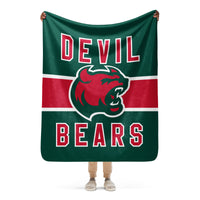Devil-Bears Sherpa blanket