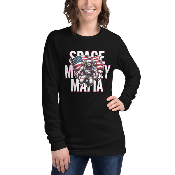 Space Monkey Mafia Americana Unisex Long Sleeve Tee